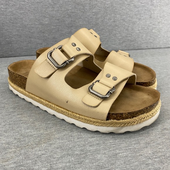 Time and Tru Shoes - Time and Tru Women Espadrille Platform Slide Sandals Adjustable Buckle, Size 9.5